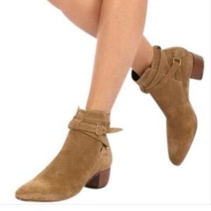 Saint Laurent Jodhpur suede booties, Size 36